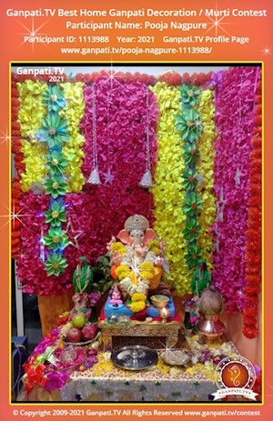 Pooja Nagpure Home Ganpati Picture