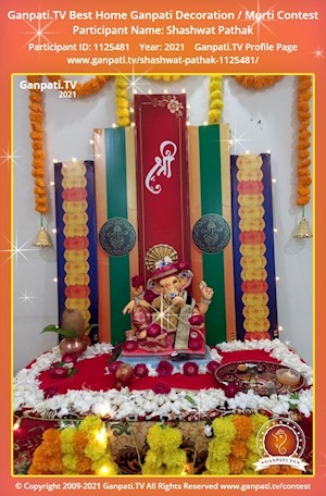 Shashwat Pathak Home Ganpati Picture