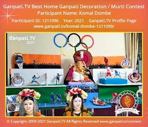 Komal Dombe Home Ganpati Picture