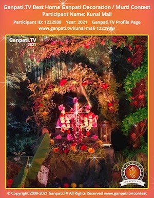 Kunal Mali Home Ganpati Picture