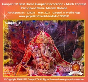 Manish Bedade Home Ganpati Picture