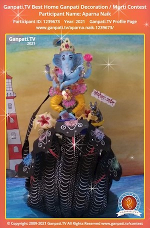 Aparna Naik Home Ganpati Picture