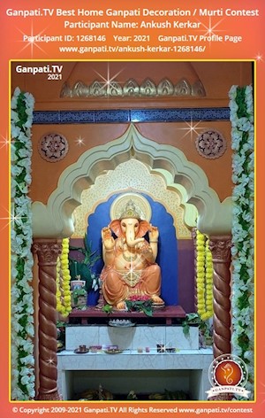 Ankush Kerkar Home Ganpati Picture