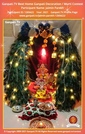 Jaimin Parekh Home Ganpati Picture