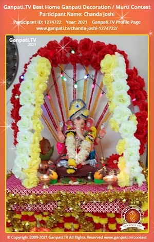 Chanda Joshi Home Ganpati Picture