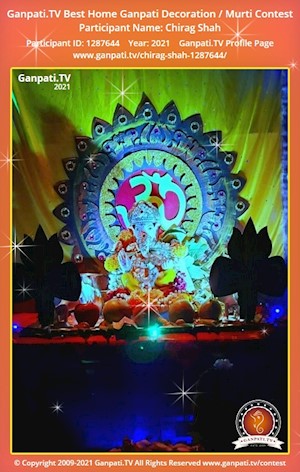 Chirag Shah Home Ganpati Picture