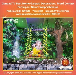 Swapnil Mhaske Home Ganpati Picture