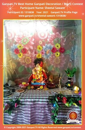 Sheetal Sawant Home Ganpati Picture