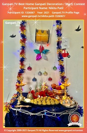 Nikita Patil Home Ganpati Picture