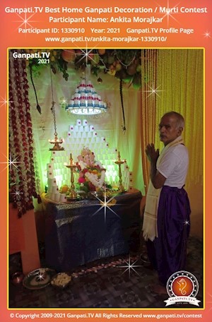 Ankita Morajkar Home Ganpati Picture