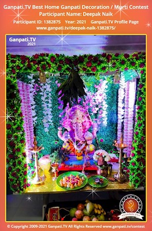 Deepak Naik Home Ganpati Picture