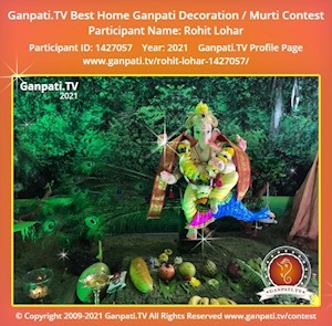 Rohit Lohar Home Ganpati Picture