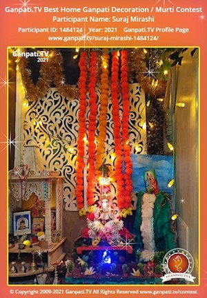 Suraj Mirashi Home Ganpati Picture