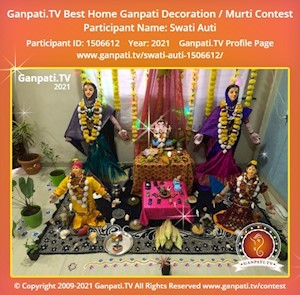 Swati Auti Home Ganpati Picture