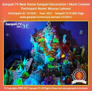 Mourya Lalmani Home Ganpati Picture