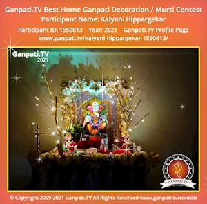 Kalyani Hippargekar Home Ganpati Picture