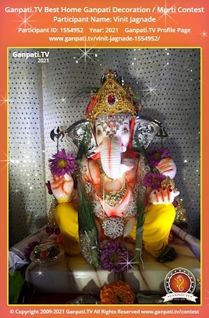 Vinit Jagnade Home Ganpati Picture