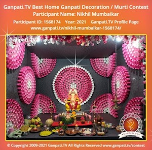 Nikhil Mumbaikar Home Ganpati Picture