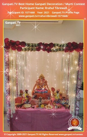 Rrahul Tibrewall Home Ganpati Picture