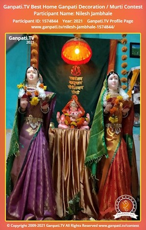 Nilesh Jambhale Home Ganpati Picture