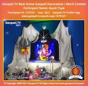 Ayush Tupe Home Ganpati Picture