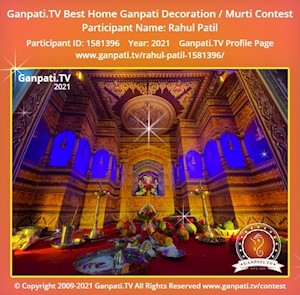 Rahul Patil Home Ganpati Picture