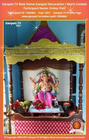Omkar Patil Home Ganpati Picture