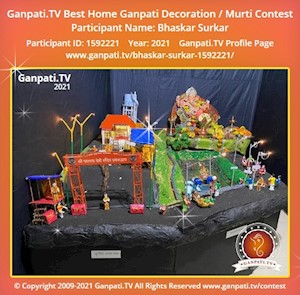 Bhaskar Surkar Home Ganpati Picture