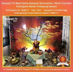 Pushparaj Sawant Home Ganpati Picture