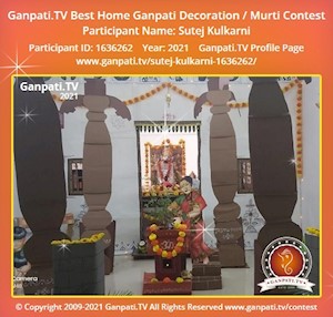 Sutej Kulkarni Home Ganpati Picture