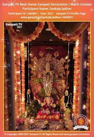Sankalp Jadhav Home Ganpati Picture