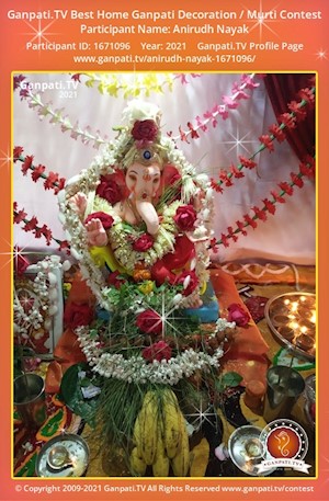 Anirudh Nayak Home Ganpati Picture