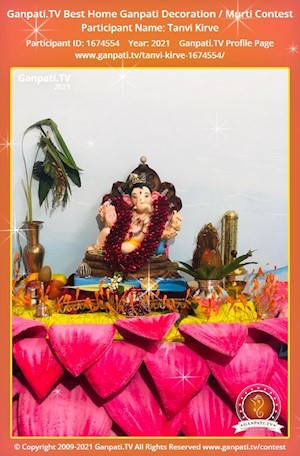 Tanvi Kirve Home Ganpati Picture