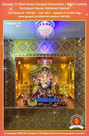 Abhishek Otavkar Home Ganpati Picture