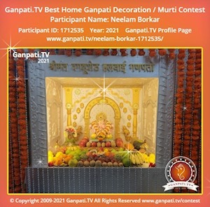 Neelam Borkar Home Ganpati Picture