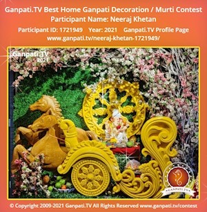 Neeraj Khetan Home Ganpati Picture
