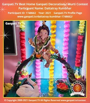 Dattatray Kumbhar Home Ganpati Picture