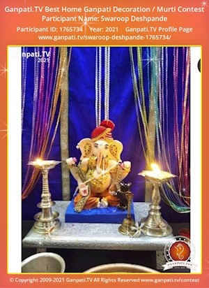 Swaroop Deshpande Home Ganpati Picture