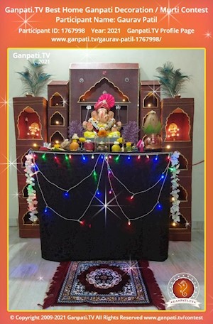 Gaurav Patil Home Ganpati Picture