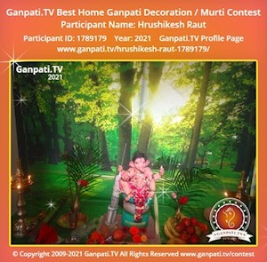 Hrushikesh Raut Home Ganpati Picture