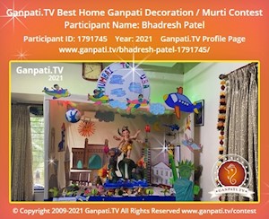 Bhadresh Patel Home Ganpati Picture