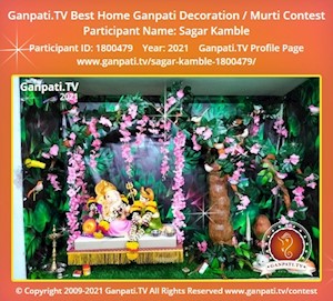 Sagar Kamble Home Ganpati Picture