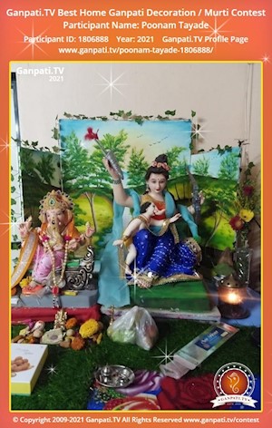 Poonam Tayade Home Ganpati Picture