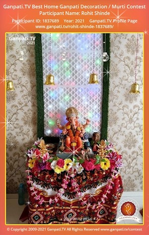 Rohit Shinde Home Ganpati Picture