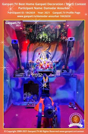 Damodar Ansurkar Home Ganpati Picture