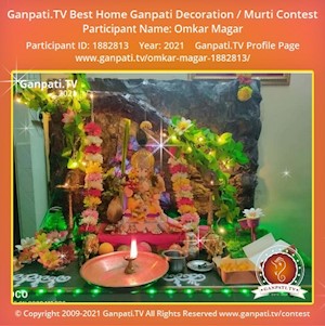 Omkar Magar Home Ganpati Picture