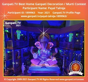 Payal Talreja Home Ganpati Picture