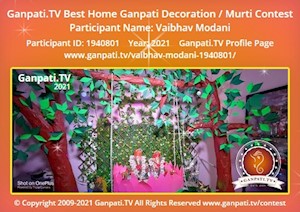 Vaibhav Modani Home Ganpati Picture