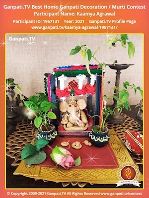 Kaamya Agrawal Home Ganpati Picture