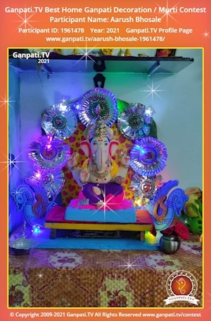 Aarush Bhosale Home Ganpati Picture